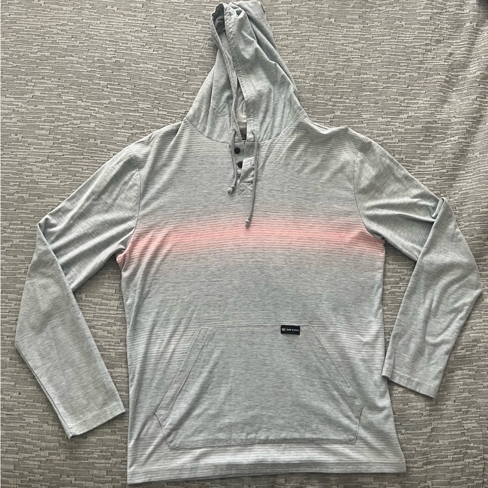 Sun Diego Men’s Hoodie Gray Small